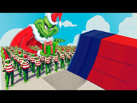 100x GRINCH + 1x GIANT vs 3 EVERY GOD - Totally Accurate Battle Simulator TABS