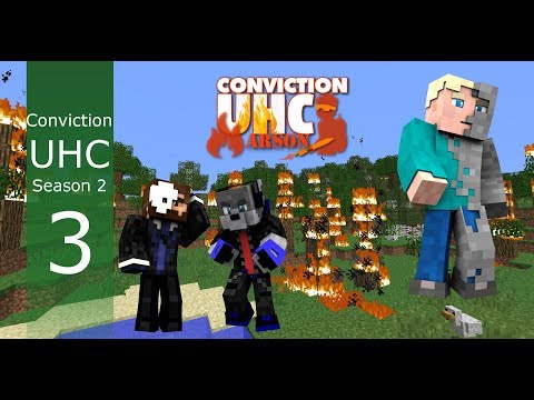 Minecraft: Conviction UHC Season 2 Episode 3 - The quest for iron man!