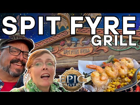 We Ate Dragon-Cooked Food at Spit Fyre Grill | Epic Universe Dining
