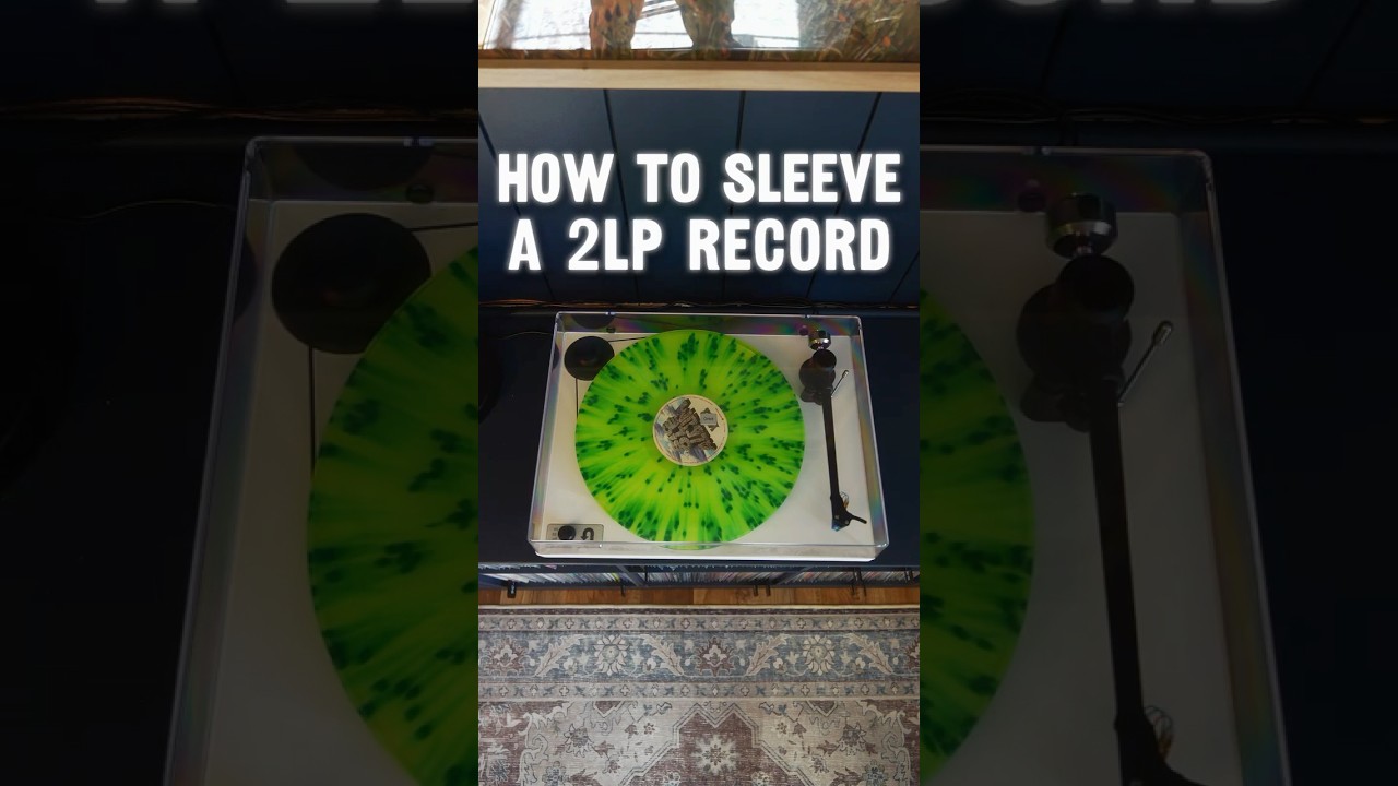 How to Sleeve a 2LP Record #records #recordcare #vinylrecords #vinyl #recordsleeves