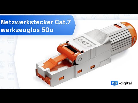 Netzwerkstecker CAT 7 RJ45 Stecker mit PoE Unterstützung 7021