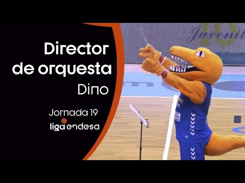 Dino dirige a la afición del San Pablo Burgos