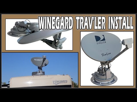 Winegard SK-SWM3 Trav'ler Slimline Antenna Install on Fleetwood Class A