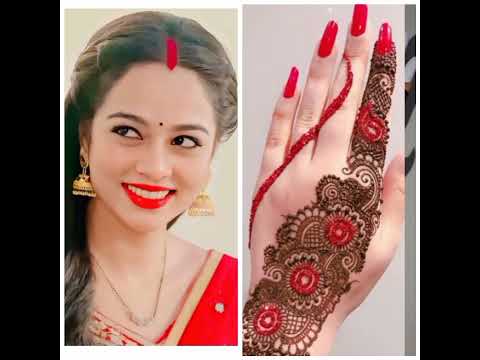 sindoor ki kimat serial💕 beautiful saree same colour mehendi #ytshorts #sharmistha creation