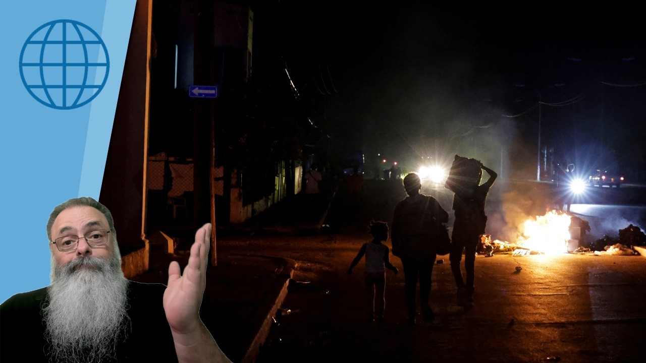 CUBA as ESCURAS PROTESTA contra a DITADURA e TRUMP PROMETE RESOLVER