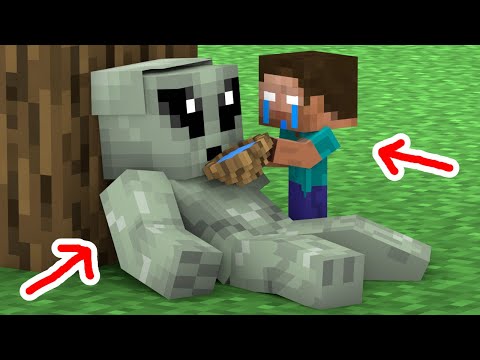 Baby Herobrine And Alien - Minecraft Animation