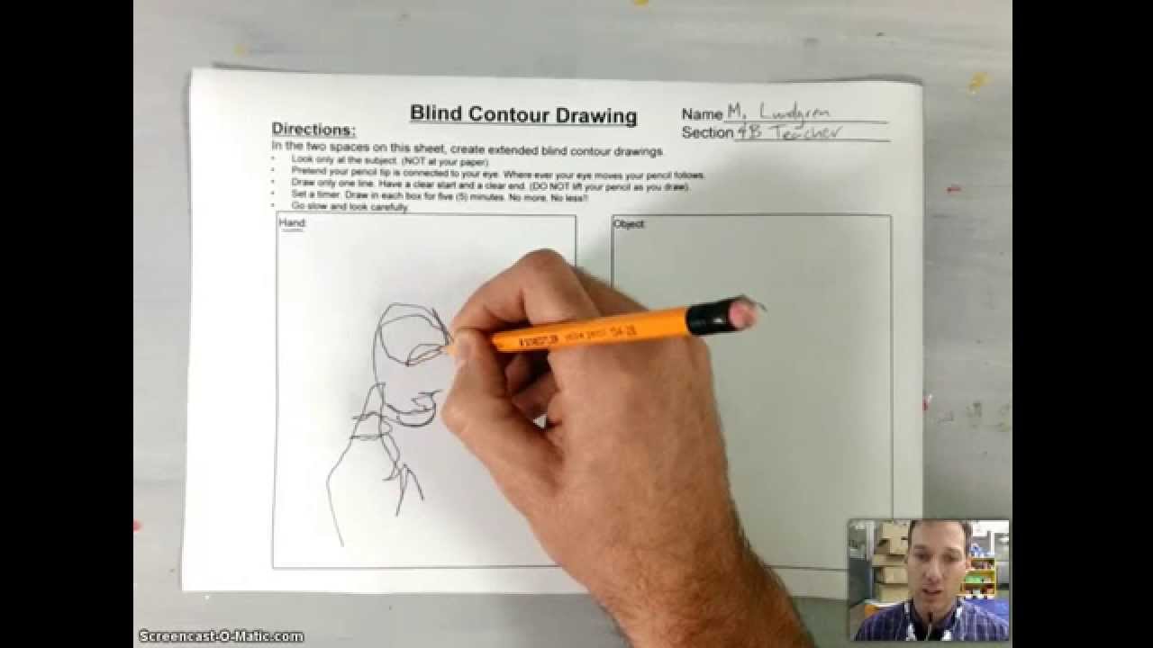 Blind Contour Drawing (Skill 1)