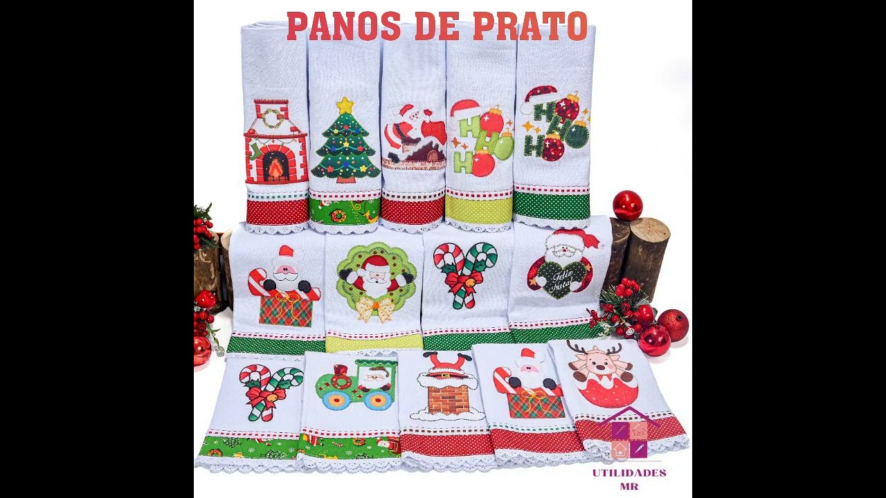 Panos de Prato Personalizados Natal