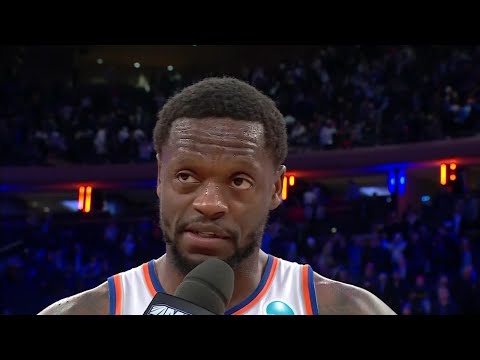 Julius Randle applauds OG Anunoby's debut performance in Knicks' W | NBA on ESPN