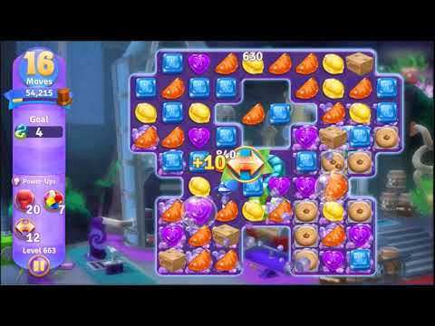 Wonka's World of Candy Level 663 - NO BOOSTERS + FULL STORY 🍫 | SKILLGAMING ✔️