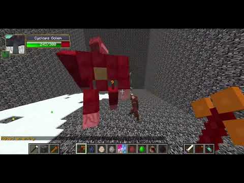 Minecraft Mob Battles- Cyclops Golem vs Nastysaurus