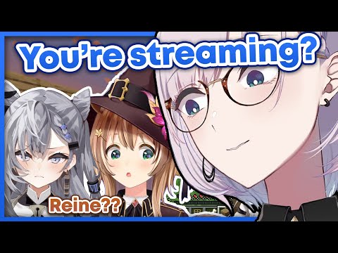 Rickchama ch. - Reine joined Risu and Zeta's minecraft stream without even knowing they're streaming