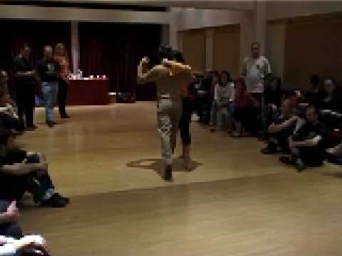  Javier Rodriguez  and  Geraldine Rojas  are  dancing  to  the  tango  "  Tu...el Cielo Y Tu!  "