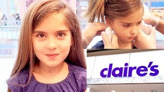 7 YEAR OLD GIRL'S EARS PIERCED: does piercing your ears hurt?