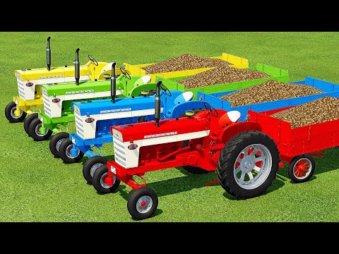 TRANSPORTING & LOAD POTATOES WITH CASE MINI TRACTORS - Farming Simulator 22