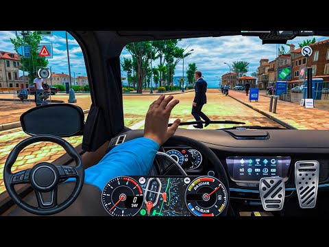 Taxi Car Simulator 2025: Driving in the city pick up passenger | Simulator game android gameplay