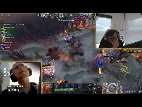 Qojqva's reaction after Yuragi ran into Meatball and died 😂