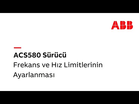 7- ACS580 Frekans ve Hız Limitlerinin Ayarlanması