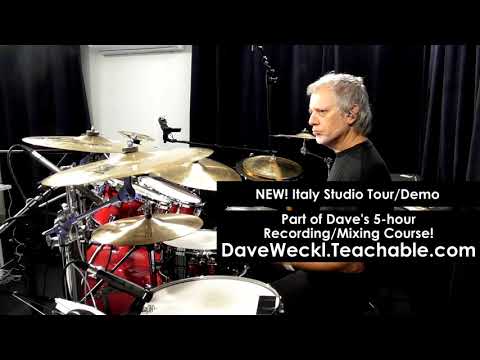 Dave Weckl Italy Studio Tour/Demo