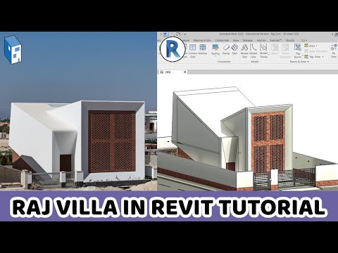 Raj Villa in Revit Tutorial | Revit Complete Project #Shorts
