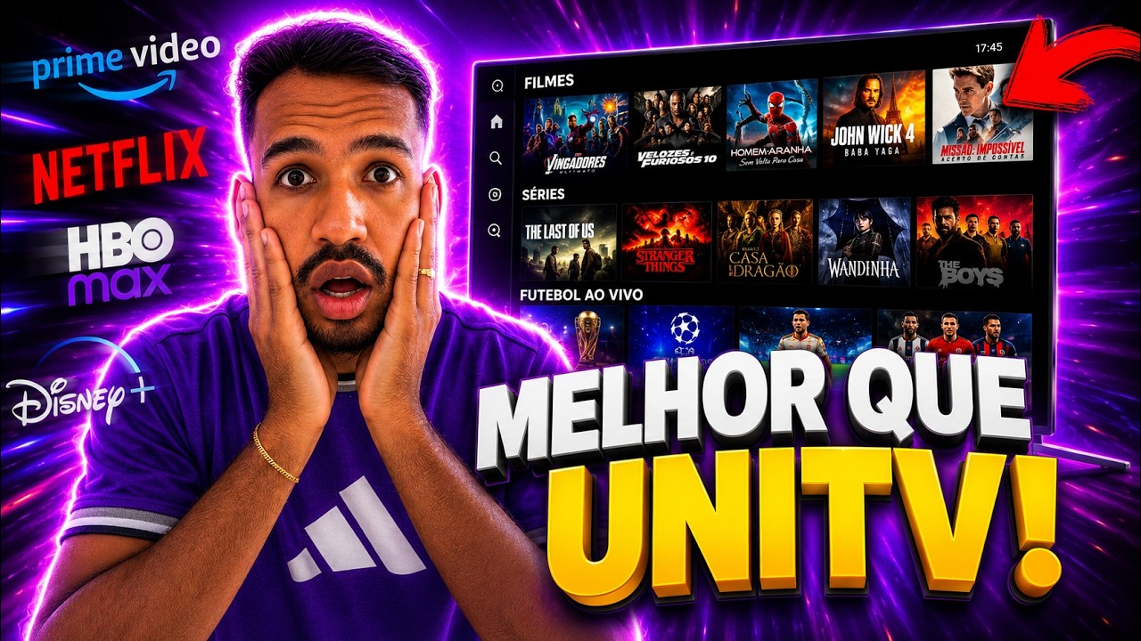 MELHOR IPTV 2026 MELHOR QUE UNITV E YOUCINE!