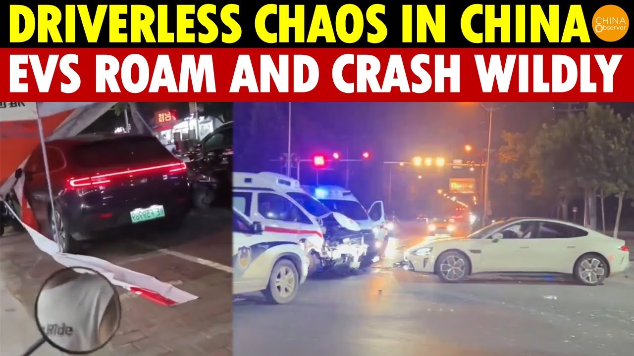Driverless Chaos in China: EVs Roam and Crash Wildly, Xiaomi Car Unlocks and Drives Away Alone