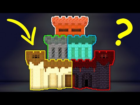 10 Builders vs. 1 Minecraft Medieval Castle