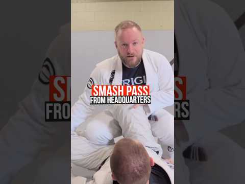 Smash Pass from Headquarters #bjj #jiujitsu #mma #grappling # #martialarts #guardpass #smashpass