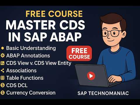 SAP CDS Introduction -Part 1 ABAP on HANA Course