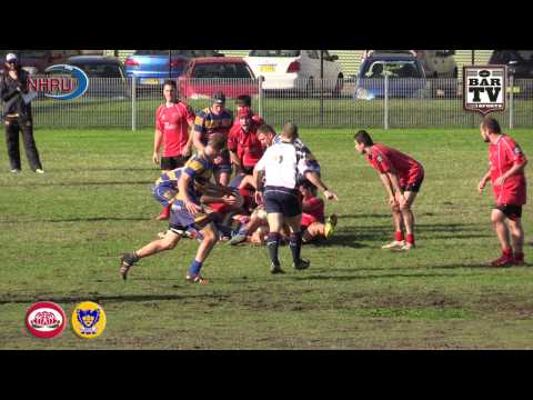 2015 NHRU Round 9 Premier 2 Highlights - Waratah v Hamilton Hawks