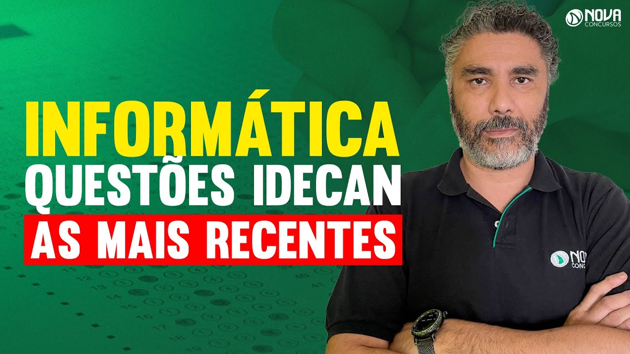 Questões de INFORMÁTICA para a banca IDECAN