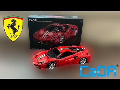 CaDa Ferrari 488 Master Series C61042W MOC Super Car Speed Build 4K 🔥🔥🤓