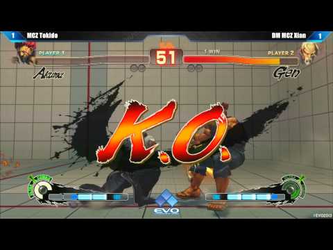 SSF4AE MCZ Tokido vs DM MCZ Xian - EVO 2013 Top 8