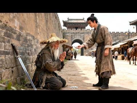 A poor boy gives his last coins to a beggar—and is taught the peerless swordsmanship, rising fast.