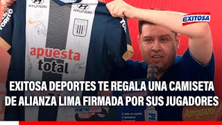 🔴🔵 Exitosa Deportes te regala una camiseta de Alianza Lima firmada por sus jugadores