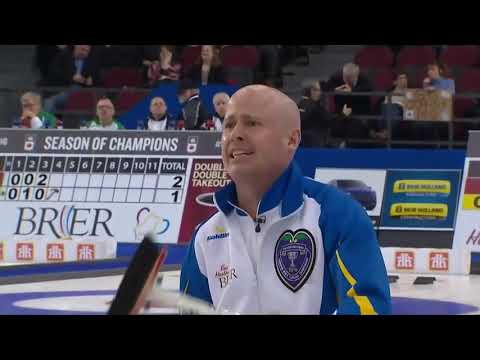 #brier2016 Ben Hebert/Brent Laing burn Kevin Koe (AB)'s triple takeout; Brad Jacobs (NO) draws for 4