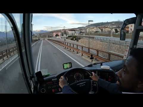 POV Bus Driving Italy (South Tirol) - Man Lion's Coach 2nd Gen - 4K