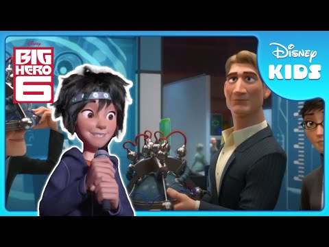 🧠 Mind-Controlled Microbots in Action! | Big Hero 6 | Disney Kids