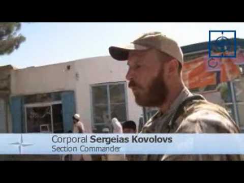 Latvians in Afghanistan on patrol - NATO channel