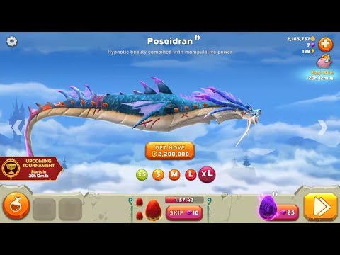 Lets Unlock Poseidran Dragon XL - Hungry Dragon