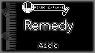 Remedy - Adele - Piano Karaoke Instrumental
