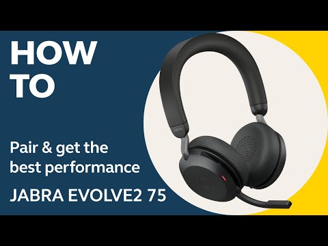 Ausinės Jabra Evolve2 75 MS Stereo USB-A smėlio spalvos video