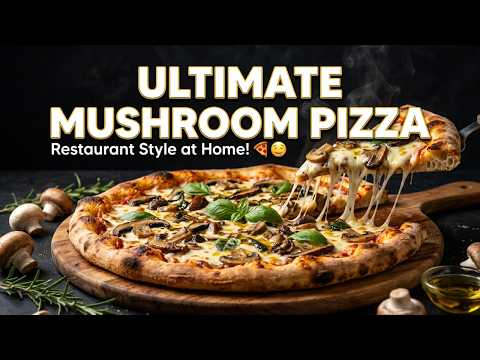 The Best Mushroom Pizza Recipe | Professional Chef Secrets for Crispy Crust