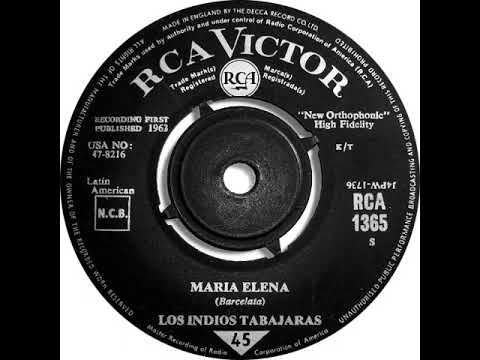 UK New Entry 1963 (234) Los Indios Tabajaras - Maria Elena