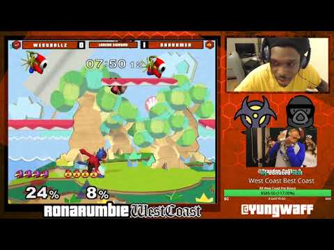 Rona Rumble: West Coast X | Loser's Eighths | Westballz (Falco) vs Shroomed (Sheik)