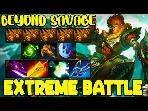 EXTREMELY BATTLE - INTENSE CARRY MONKEY KING - BEYOND SAVAGE - DOTA 2 GAMEPLAY
