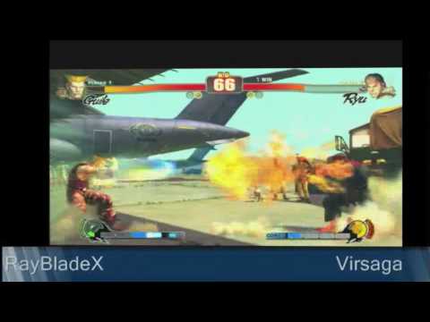 SF4 -- Survival Kombat Winners Semis -- RayBladeX (GUI) vs Virsaga (RYU) PT1