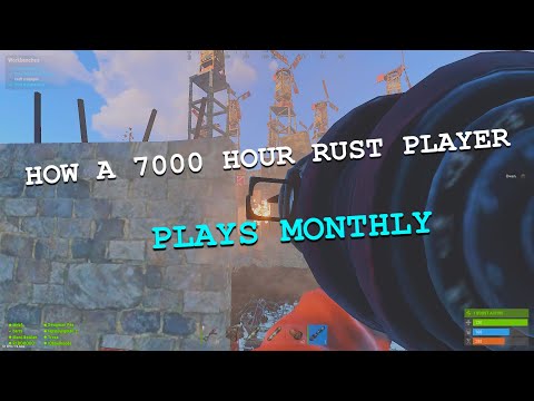 HOW A 7,000 HOUR RUST PLAYER PLAYS MONTHLY!! / 100 ROCKET RAID(S) / RAID DEFENCES / ZERG PROGRESSION
