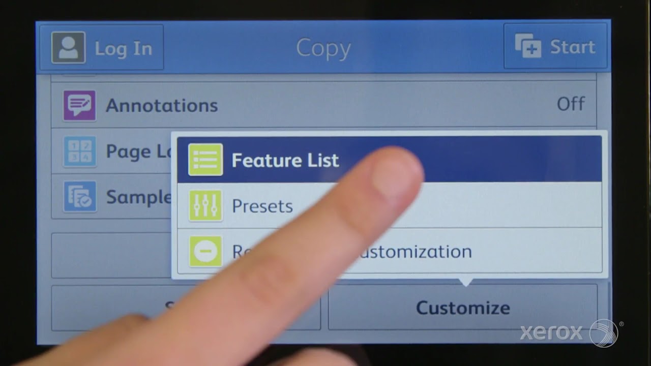 Xerox VersaLink Quick Tip: Show or Hide Features YouTube Videosu