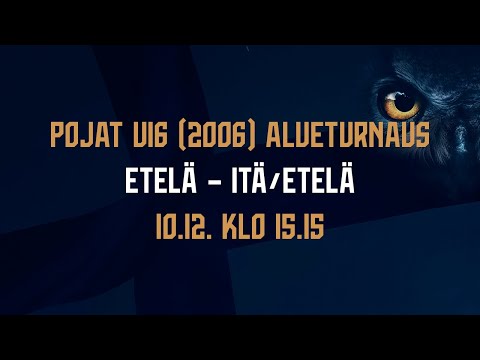 Pojat U16 (2006) alueturnaus | Etelä – Itä/Etelä | 10.12. klo 15:15